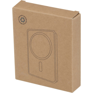 Logotrade corporate gift picture of: Acrab 10.000 mAh 15W magnetic wireless power bank with 20W PD - made from recycled plastic